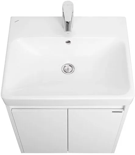 Тумба-умывальник Aquaton Сканди Doors 55 белый матовый/белый глянец 1A2788K0SD010