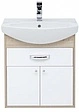 Тумба-умывальник Aquanet Грейс 60 белый/дуб сонома 00198373+00182641