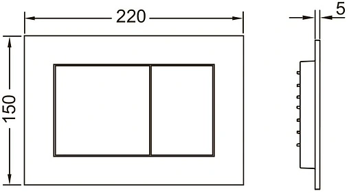 Комплект 6 в 1 TECEone 9400413.WC2 с кнопкой TECEnow 9240400 белый глянцевый