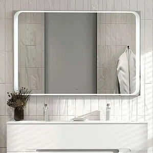 Зеркало с подсветкой Jorno Modul 120 белый Mоl.02.120/W Зеркало с подсветкой Jorno Modul 120 белый Mоl.02.120/W, 3