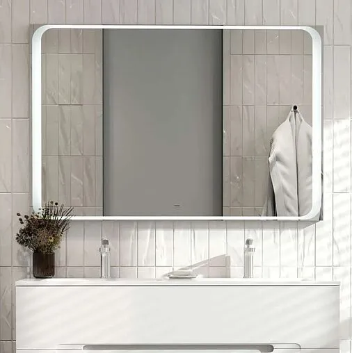 Зеркало с подсветкой Jorno Modul 120 белый Mоl.02.120/W