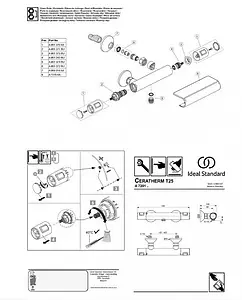 Термостат для душа Ideal Standard Ceratherm T25 хром A7201AA Термостат для душа Ideal Standard Ceratherm T25 хром A7201AA, 4