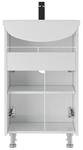 Тумба под умывальник напольная Айсберг Уют 50 белый DA2001T