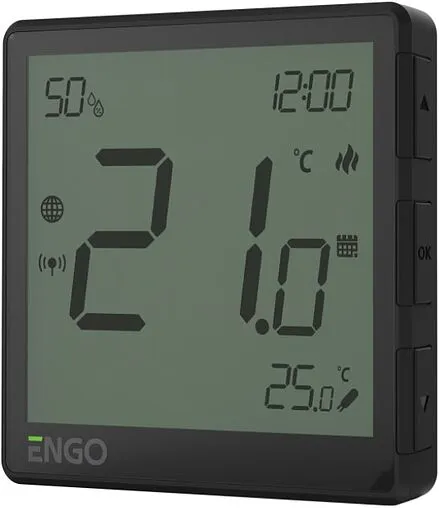 Проводной комнатный терморегулятор ZigBee ENGO черный EONE-230B
