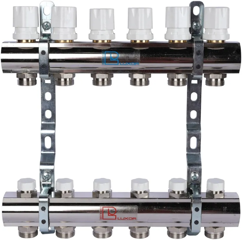 Группа коллекторная без расходомеров 6 отводов 1&quot;в/в x ¾&quot;ек Luxor CD 468M/6 15552706MN, 1