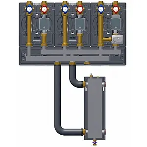 Набор для подключения 1½&quot;нг x 1½&quot;нг WATTS RB-HW80/120 VB32 10010378, 4