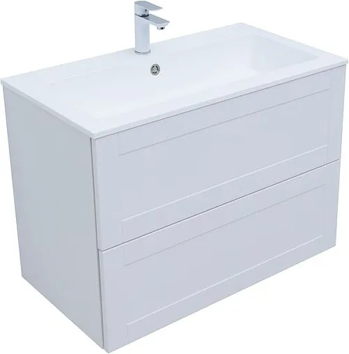 Тумба под умывальник подвесная Aquanet Терра 90 белый матовый 00313235