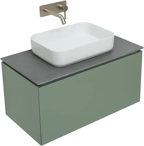 Тумба-умывальник подвесная Allen Brau Infinity 85 олива 1.21002.CGM+