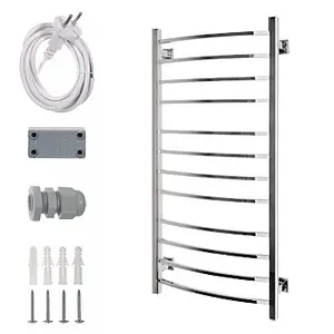 Полотенцесушитель электрический лесенка Energy Grand 1200х600 полированная сталь, 2