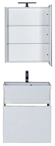 Шкаф-зеркало Aquanet Латина 60 R белый 00179942