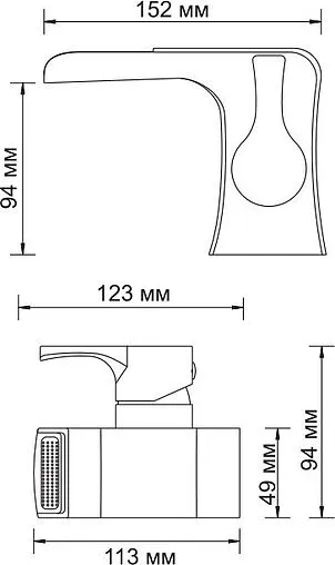 Смеситель для раковины Wasserkraft Berkel хром 4869 Смеситель для раковины Wasserkraft Berkel хром 4869