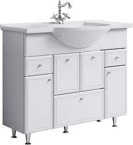 Тумба под умывальник напольная Aqwella Barcelona 100 белый BA0110K Тумба под умывальник напольная Aqwella Barcelona 100 белый BA0110K, 1