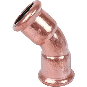 Отвод пресс двухраструбный 18мм угол 45° Sanha 6041 1604122, 2