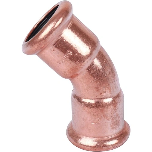 Отвод пресс двухраструбный 18мм угол 45° Sanha 6041 1604122