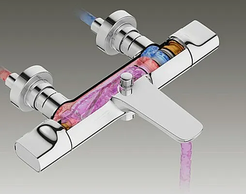 Термостат для ванны Jacob Delafon Aleo хром E72286-CP Термостат для ванны Jacob Delafon Aleo хром E72286-CP