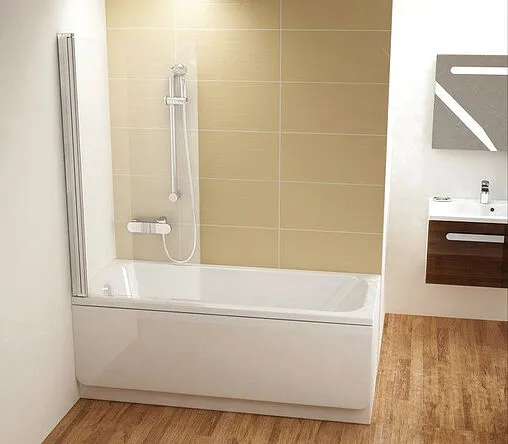 Шторка на ванну 800мм прозрачное стекло Ravak Chrome CVS1 80 L 7QL40C00Z1