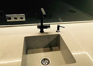 Смеситель для кухни с подключением к фильтру Omoikiri Nagano-BL чёрный/хром 4994047, 4