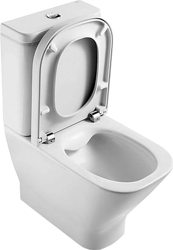 Унитаз-компакт безободковый Roca Gap Clean Rim белый 34273700H+341730000