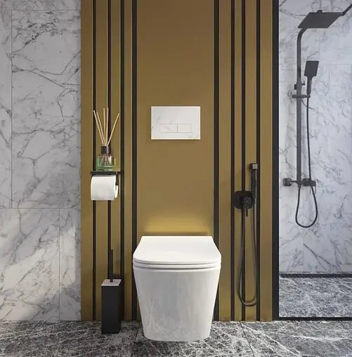 Клавиша смыва для унитаза IDDIS On-X 001 ONX01W0i77 белый мрамор