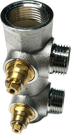 Коллектор регулирующий проходной 2 отвода ¾&quot;в/н x ½&quot;н Uni-fitt 414C3220
