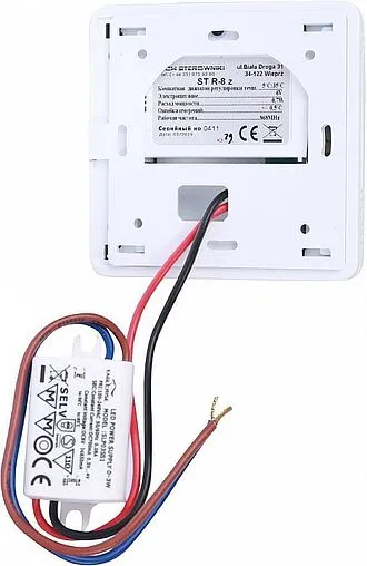 Беспроводной комнатный терморегулятор для контроллера ST-L-8e TECH ST-R-8z белый WG.11.0540