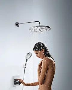 Лейка верхнего душа с настенным креплением Hansgrohe Raindance Select S 300 2jet белый/хром 27378400, 3