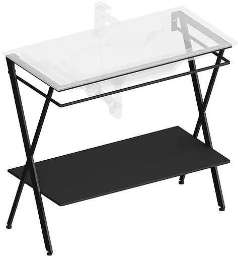 Консоль напольная Kerama Marazzi Piano Next 95 чёрный матовый PIA.N.95\BLK