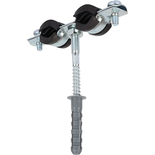 Хомут сантехнический обрезиненный сдвоенный ⅜" (15-19мм) Stout SAC-0020-200038 Хомут сантехнический обрезиненный сдвоенный ⅜" (15-19мм) Stout SAC-0020-200038