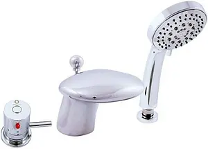 Смеситель на борт ванны на 3 отверстия Rav Slezak Kongo хром K071.5S Смеситель на борт ванны на 3 отверстия Rav Slezak Kongo хром K071.5S, 1