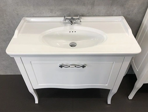 Тумба-умывальник напольная Comforty Павия 100 белый 00004147999CF