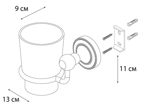 Стакан Fixsen Style хром FX-41106 Стакан Fixsen Style хром FX-41106