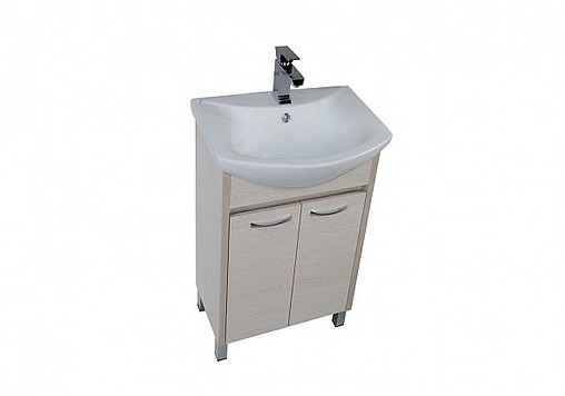 Тумба под умывальник напольная Aquanet Донна 60 дуб белый 00169041