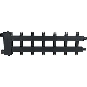 Распределительный коллектор 7 контуров с гидрострелкой 1½"н x 1"н Rommer RDG-0018-024037 Распределительный коллектор 7 контуров с гидрострелкой 1½"н x 1"н Rommer RDG-0018-024037, 1