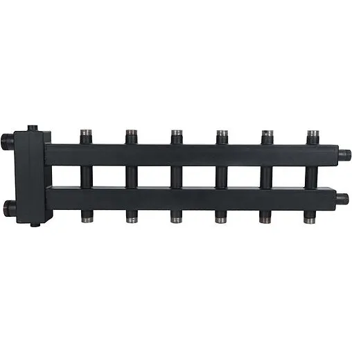 Распределительный коллектор 7 контуров с гидрострелкой 1½&quot;н x 1&quot;н Rommer RDG-0018-024037