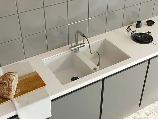 Мойка кухонная Omoikiri Kitagawa 83-2-U-WH белый 4993809