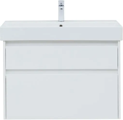 Тумба-умывальник Aquanet Nova Lite 85 белый глянец 00249936+