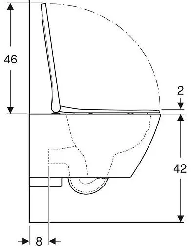 Комплект 5 в 1 Geberit Smyle Square Rimfree 500.153.37.1 с кнопкой Delta 30 115.137.11.1 белый глянцевый Комплект 5 в 1 Geberit Smyle Square Rimfree 500.153.37.1 с кнопкой Delta 30 115.137.11.1 белый глянцевый