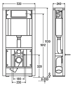 Инсталляция для подвесного унитаза отдельностоящая Viega 8139 587963, 2