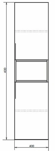 Шкаф-пенал подвесной Comforty Штутгарт 40 дуб тёмно-коричневый 00004151544CF Шкаф-пенал подвесной Comforty Штутгарт 40 дуб тёмно-коричневый 00004151544CF