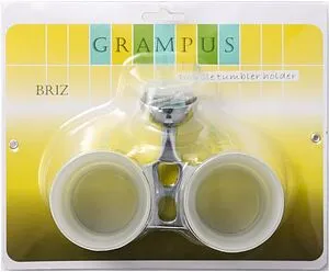 Стакан двойной Grampus Laguna хром GR-7807, 3