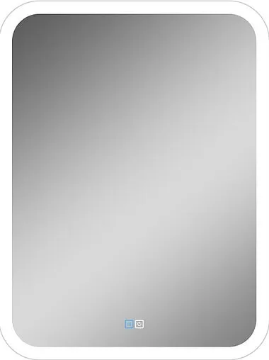 Зеркало с подсветкой Continent Glamour Led 50x70 с подогревом белый ЗЛП490
