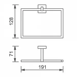 Полотенцедержатель Aquanet хром 4780, 2