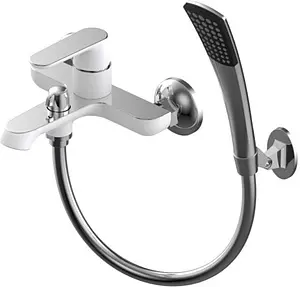 Смеситель для ванны SMARTsant Афалина белый/хром SM233503AW Смеситель для ванны SMARTsant Афалина белый/хром SM233503AW, 1