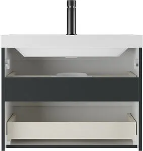 Тумба-умывальник подвесная Домино Tower 70 графит DT2501T+4670142930037, 5