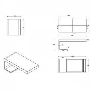 Консоль под умывальник Aquanet Corner K7L 100 белый глянцевый K7L, 2