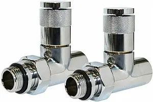 Комплект вентилей запорных прямых ½" в/н Royal Thermo хром RTE 50.024 Комплект вентилей запорных прямых ½" в/н Royal Thermo хром RTE 50.024, 1