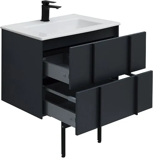 Тумба-умывальник подвесной Allen Brau Reality 70 антрацит 1.32004.AM+