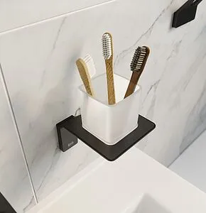 Стакан IDDIS Slide чёрный матовый SLIBSG1i45 Стакан IDDIS Slide чёрный матовый SLIBSG1i45, 4