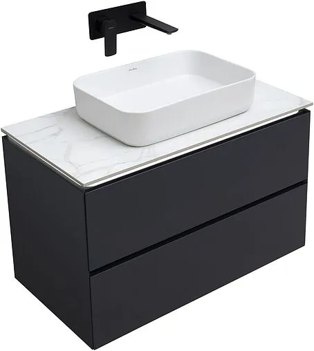 Тумба-умывальник подвесной Allen Brau Infinity 85 антрацит 1.21001.AM+