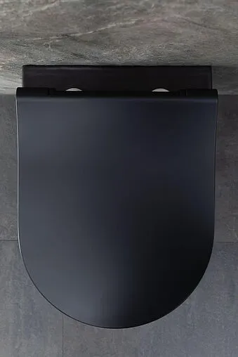 Унитаз подвесной безободковый Allen Brau Priority черный матовый 4.31002.31
